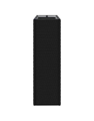 Vasetto alto Nero 55 x 22 x 70 cm polyrattan