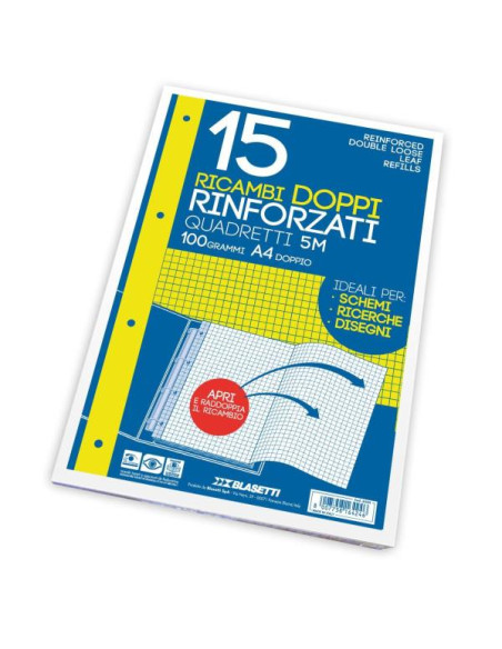 RICAMBI RINF DOPPI A4 5M 15FF 100GR
