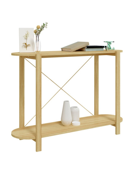 Tavolino Consolle 110x38x75 cm in Legno Multistrato