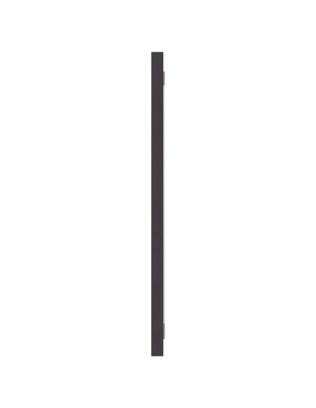Specchio da Bagno Grigio 90x1,5x37 cm in Legno Multistrato