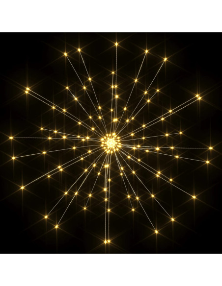 Luci di Natale Fuochi d'Artificio Bianco Caldo 20 cm 140 LED