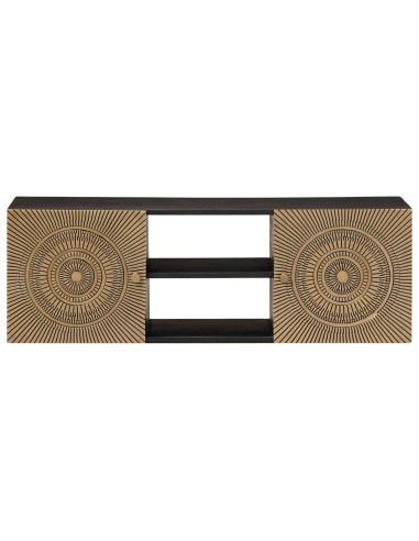 Mobile TV con lo scaffale con porta Ottone 105 x 30 x 35 cm
