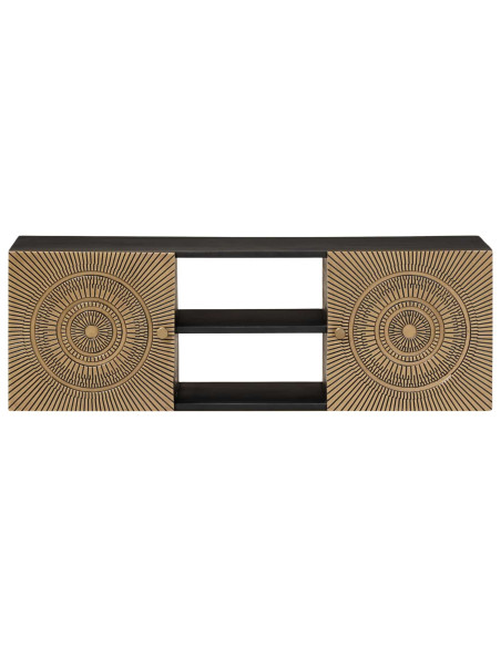 Mobile TV con lo scaffale con porta Ottone 105 x 30 x 35 cm
