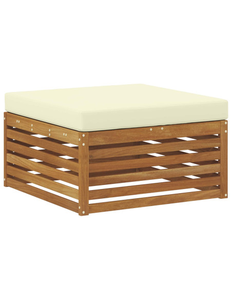 Set di divani da esterno Naturale e Crema 249 x 162,5 x 73 cm