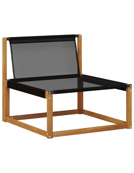Set di divani da esterno 6 pcs Naturale e Grigio Chiaro