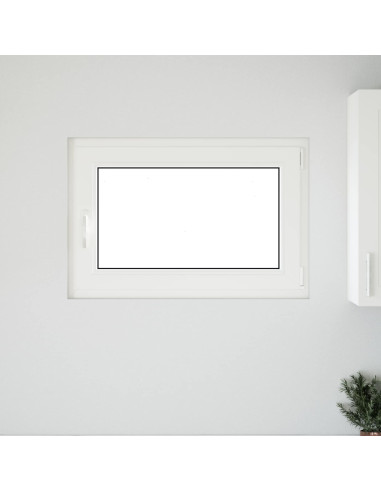 Finestra per Soffitta RISOR Bianco 90 x 50 cm PVC e Vetro