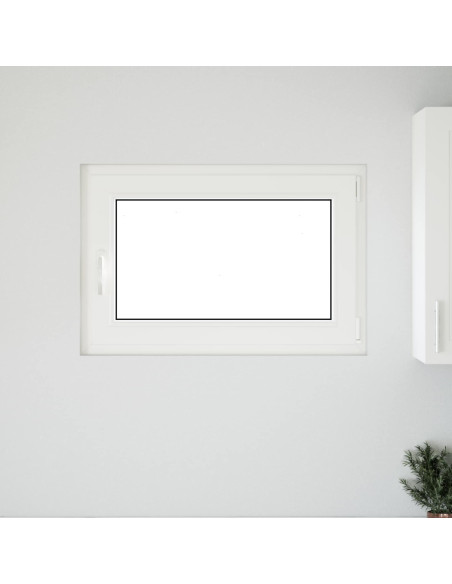 Finestra per Soffitta RISOR Bianco 90 x 50 cm PVC e Vetro