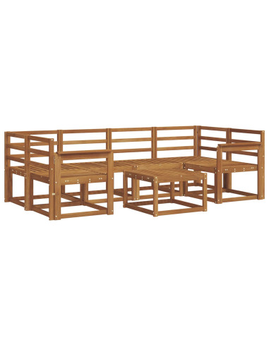 Set di divani da esterno 7 pcs Naturale