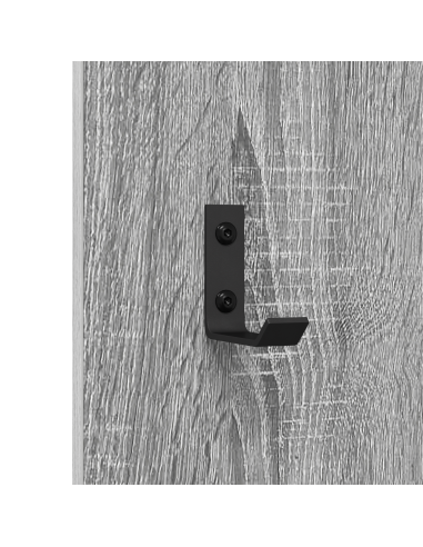 Appendiabiti a muro Grigio Sonoma 30 x 1,5 x 80 cm
