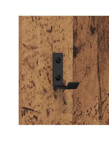Appendiabiti a muro Legno vecchio 30 x 1,5 x 80 cm