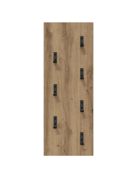 Appendiabiti a muro Rovere artigianale 30 x 1,5 x 80 cm
