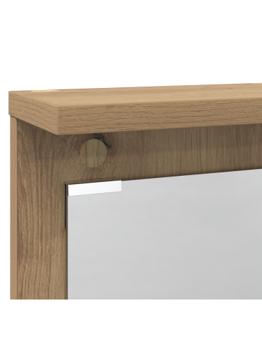 Appendiabiti a muro rovere artigianale 84 x 10 x 80 cm