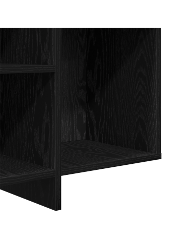 Credenza Rovere Nero 120 x 30 x 75 cm Legno multistrato