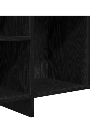 Credenza Rovere Nero 120 x 30 x 75 cm Legno multistrato