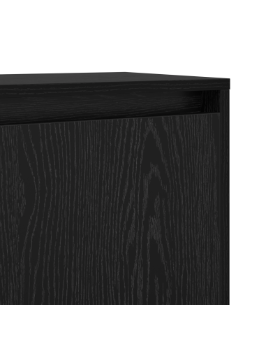 Credenza Rovere Nero 97 x 29 x 75 cm Legno multistrato