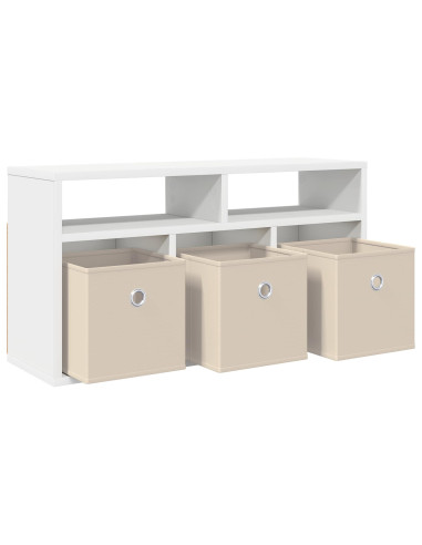 Lowboard con cassetto Bianco 72 x 22,5 x 38 cm