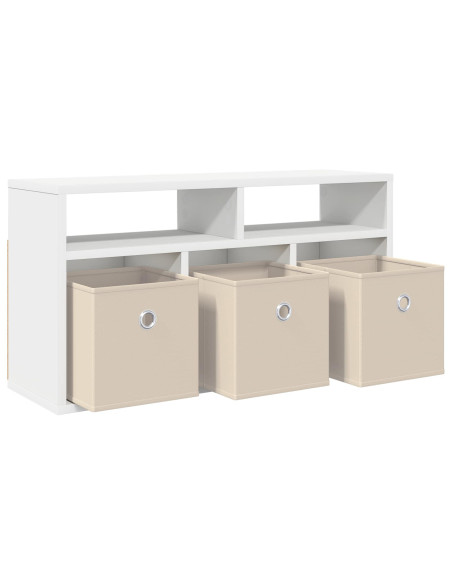 Lowboard con cassetto Bianco 72 x 22,5 x 38 cm
