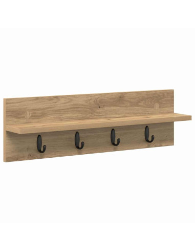 Appendiabiti a muro Rovere artigianale 60 x 10,5 x 18 cm