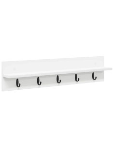 Appendiabiti a muro Bianco 80 x 10,5 x 18 cm Legno multistrato 2