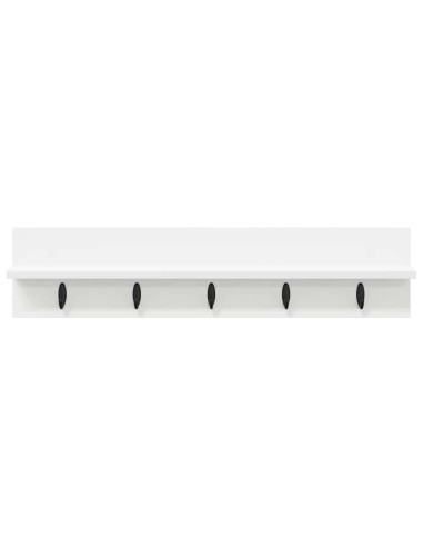 Appendiabiti a muro Bianco 80 x 10,5 x 18 cm Legno multistrato