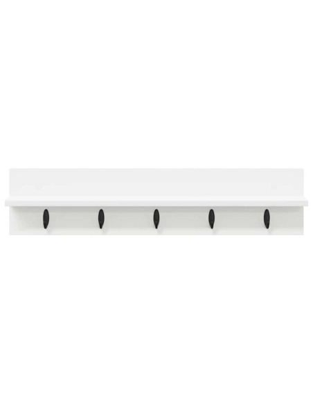 Appendiabiti a muro Bianco 80 x 10,5 x 18 cm Legno multistrato