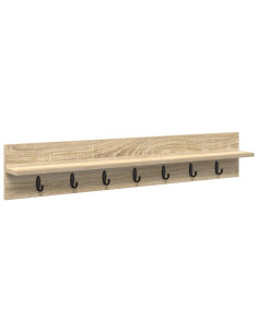 Appendiabiti a muro Rovere Sonoma 100 x 10,5 x 18 cm 2