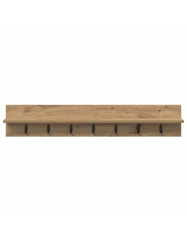 Appendiabiti a muro Rovere artigianale 100 x 10,5 x 18 cm