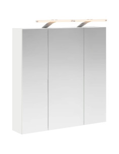 Mobiletto per specchio da bagno Bianco 70 x 14,5 x 70 cm 2