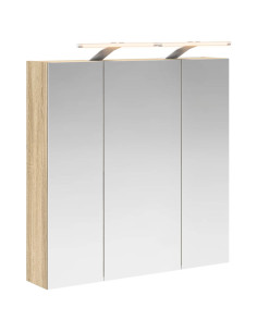 Mobiletto per specchio da bagno Rovere Sonoma 70 x 14,5 x 70 cm 2