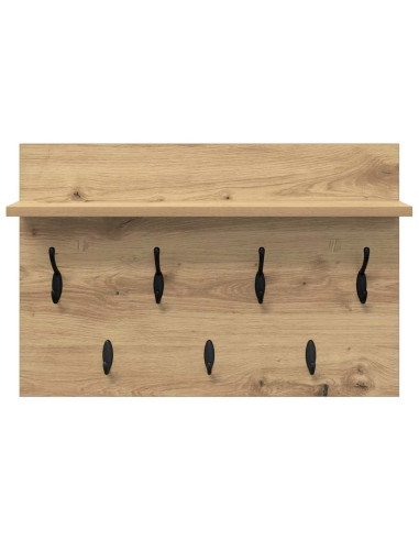 Appendiabiti a muro Rovere artigianale 60 x 40 x 12 cm