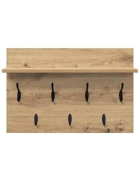 Appendiabiti a muro Rovere artigianale 60 x 40 x 12 cm