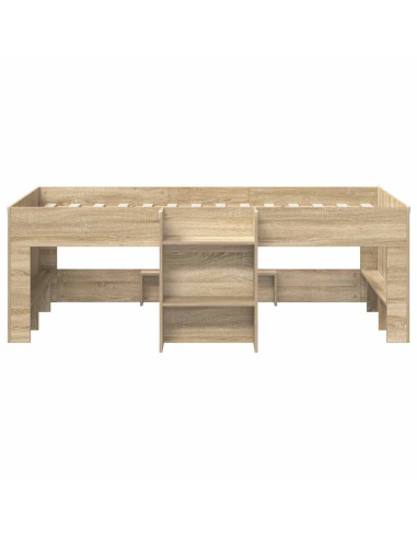 Struttura letto loft per bambini con scala Sonoma 90 x 200 cm