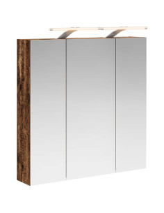 Mobiletto per specchio da bagno Legno vecchio 70 x 14,5 x 70 cm 2