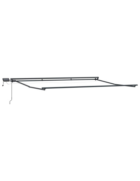 Cornice per Tenda Manuale con LED Verde e Bianco 4 × 3 m