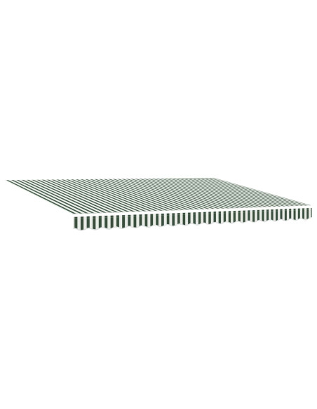Cornice per Tenda Manuale con LED Verde e Bianco 4 × 3 m
