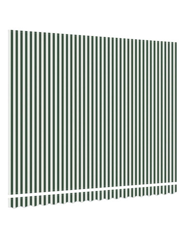 Telo di ricambio per tenda da sole Verde e Bianco 380 x 295 cm