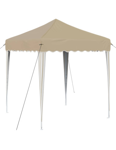 Tenda per feste a pop-up Crema 195 x 195 x 245 cm