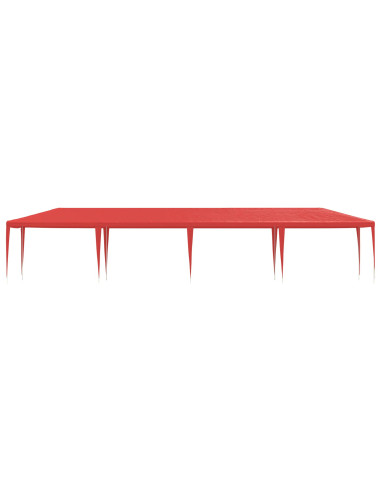 Tenda Party Rosso 1200 x 300 x 255 cm PE e Acciaio