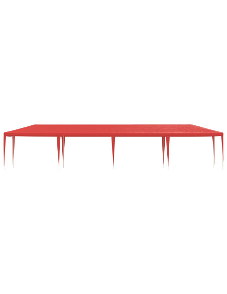 Tenda Party Rosso 1200 x 300 x 255 cm PE e Acciaio