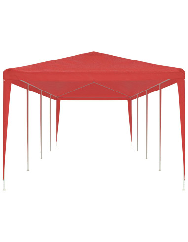 Tenda Party Rosso 1200 x 300 x 255 cm PE e Acciaio