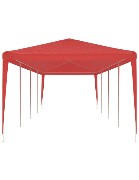 Tenda Party Rosso 1200 x 300 x 255 cm PE e Acciaio
