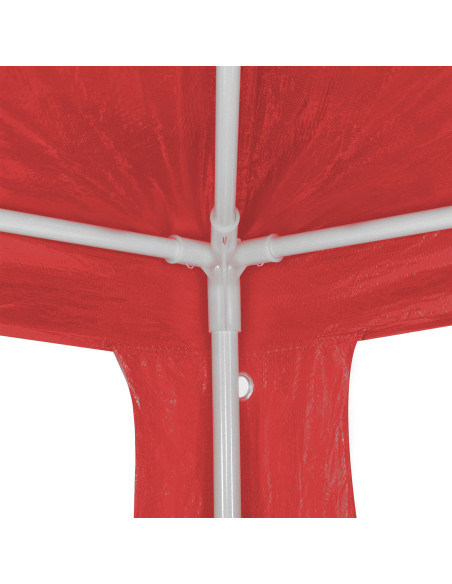 Tenda Party Rosso 1200 x 300 x 255 cm PE e Acciaio