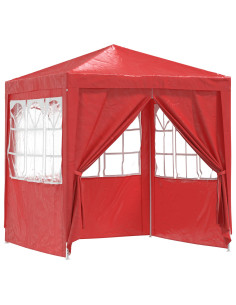Tenda Party Rosso 200 x 200 x 240 cm PE e Acciaio 2