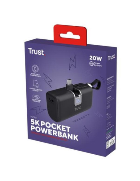 PACTO 5000 PD POCKET POWERBANK BLK