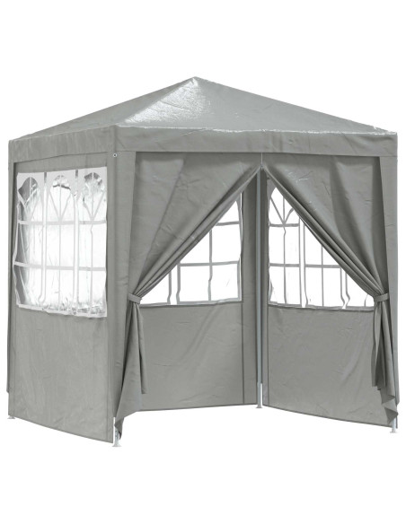 Tenda Party Grigio chiaro 200 x 200 x 240 cm PE e Acciaio