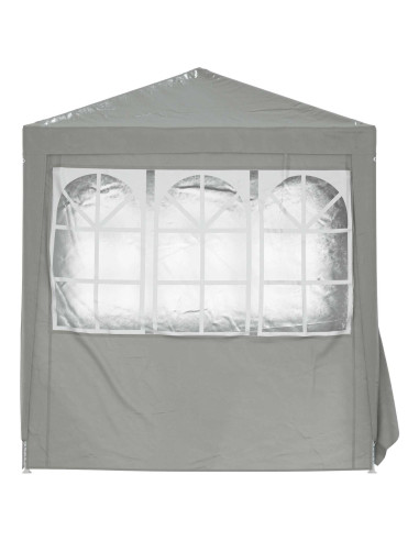 Tenda Party Grigio chiaro 200 x 200 x 240 cm PE e Acciaio