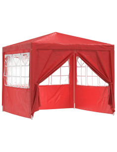 Tenda Party Rosso 250 x 250 x 240 cm PE e Acciaio 2