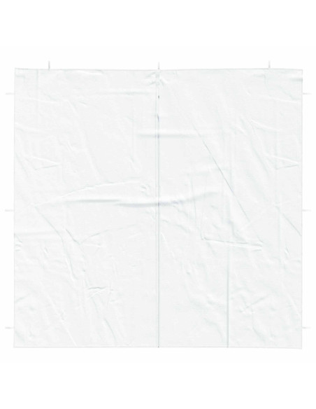 Parete per tenda da festa 2 pcs Bianco 200 x 195 cm