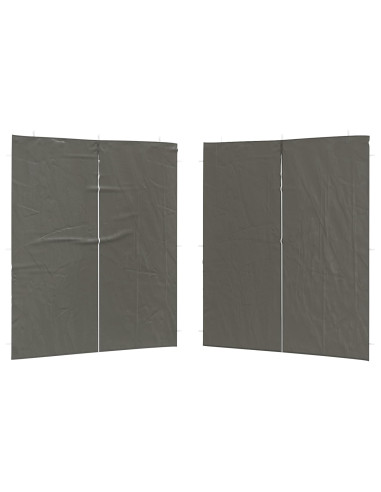 Parete per tenda da festa 2 pcs Antracite 200 x 195 cm