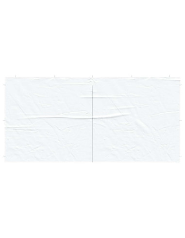 Parete per tenda da festa 2 pcs Bianco 400 x 195 cm